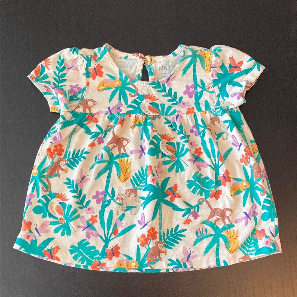 Jungle scene girls top
